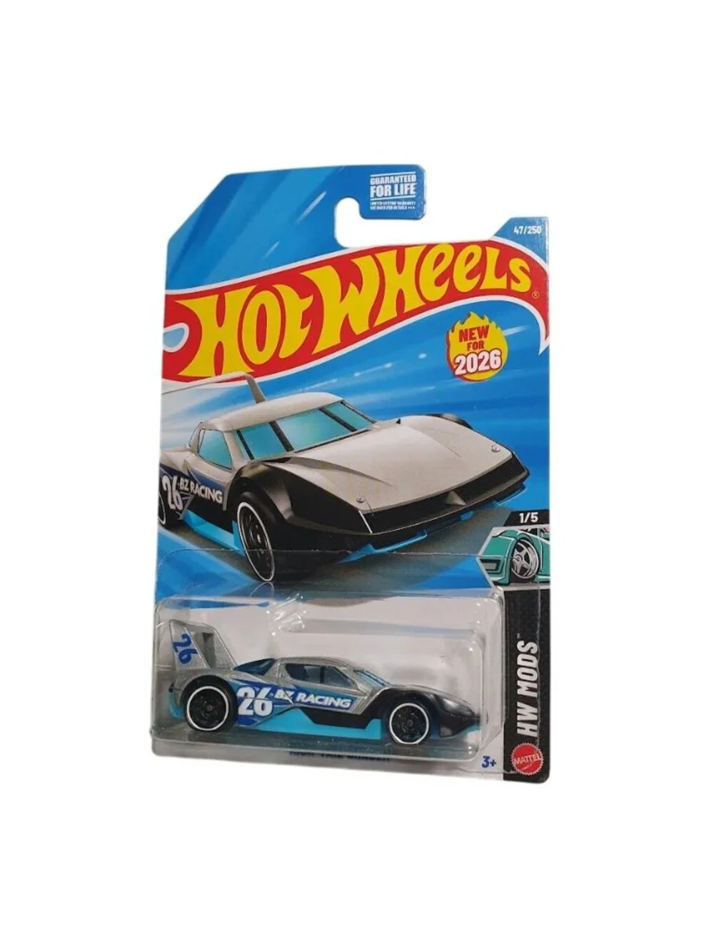 Hot Wheels High Tail Chaser HW Mods Series 47 250 New 2026 Diecast Silver Blue
